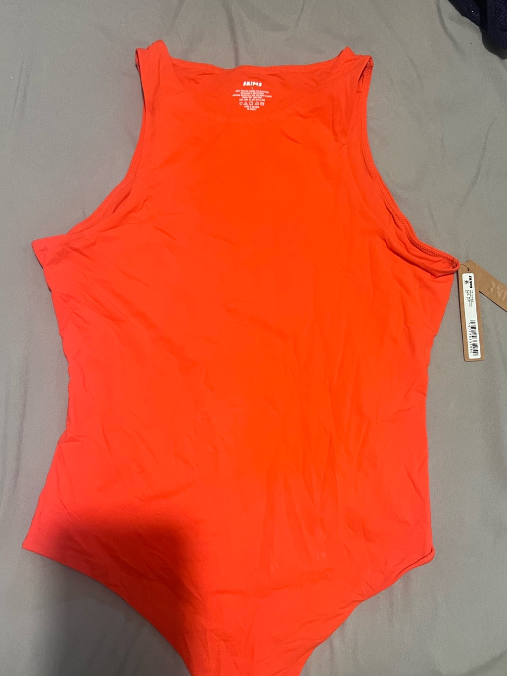 Skims Highneck Bodysuit - Discontinued Colour Poppy